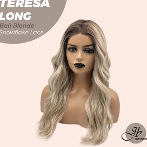 JB EXTENSIONS TERESA LONG BALI BLONDE, LACE CUT BY JB, TAG INTAKE, SNOWFLAKE